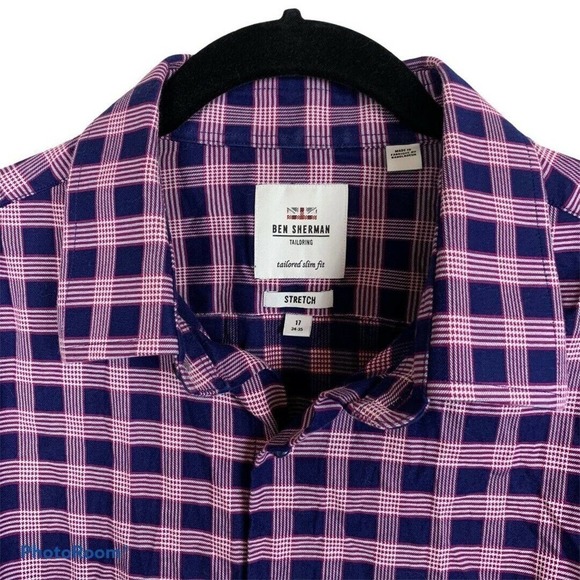 Ben Sherman Tailored Slim Fit Stretch Shirt - Picture 2 of 9